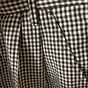 Brixton Women's Black & White Plaid Pleated Pants Size 31 M